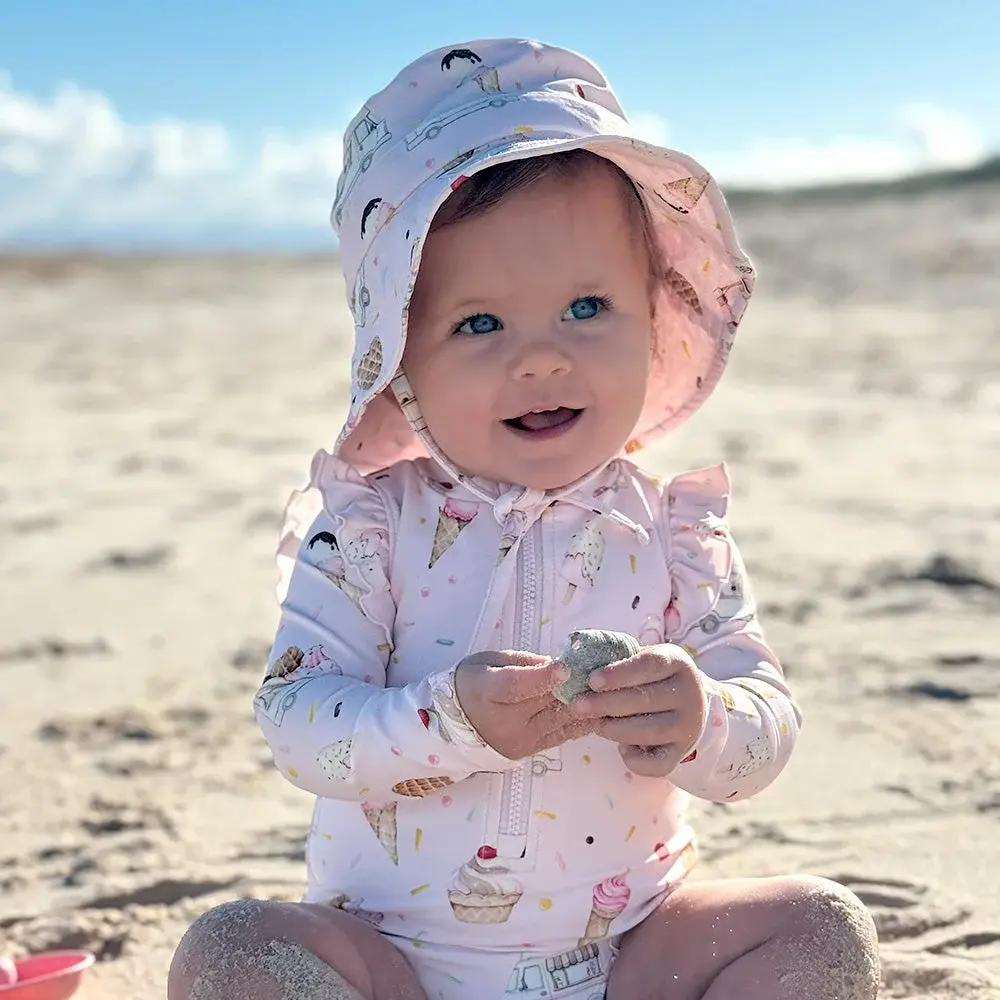 Snuggle Hunny Kids Snuggle Hunny Ice Creams Frill Swimsuit