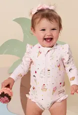 Snuggle Hunny Kids Snuggle Hunny Ice Creams Frill Swimsuit