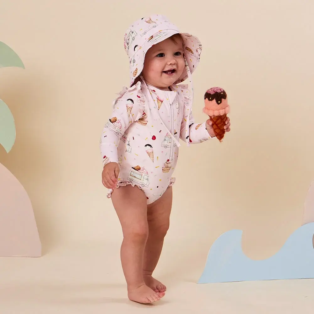 Snuggle Hunny Kids Snuggle Hunny Ice Creams Frill Swimsuit