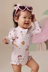 Snuggle Hunny Kids Snuggle Hunny Ice Creams Frill Swimsuit