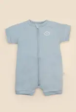 Lummi in Colour Lummi in Colour Bamboo Zip Romper - Dusk Blue