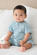Lummi in Colour Lummi in Colour Bamboo Zip Romper - Dusk Blue