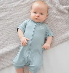 Lummi in Colour Lummi in Colour Bamboo Zip Romper - Dusk Blue