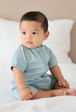 Lummi in Colour Lummi in Colour Bamboo Zip Romper - Dusk Blue
