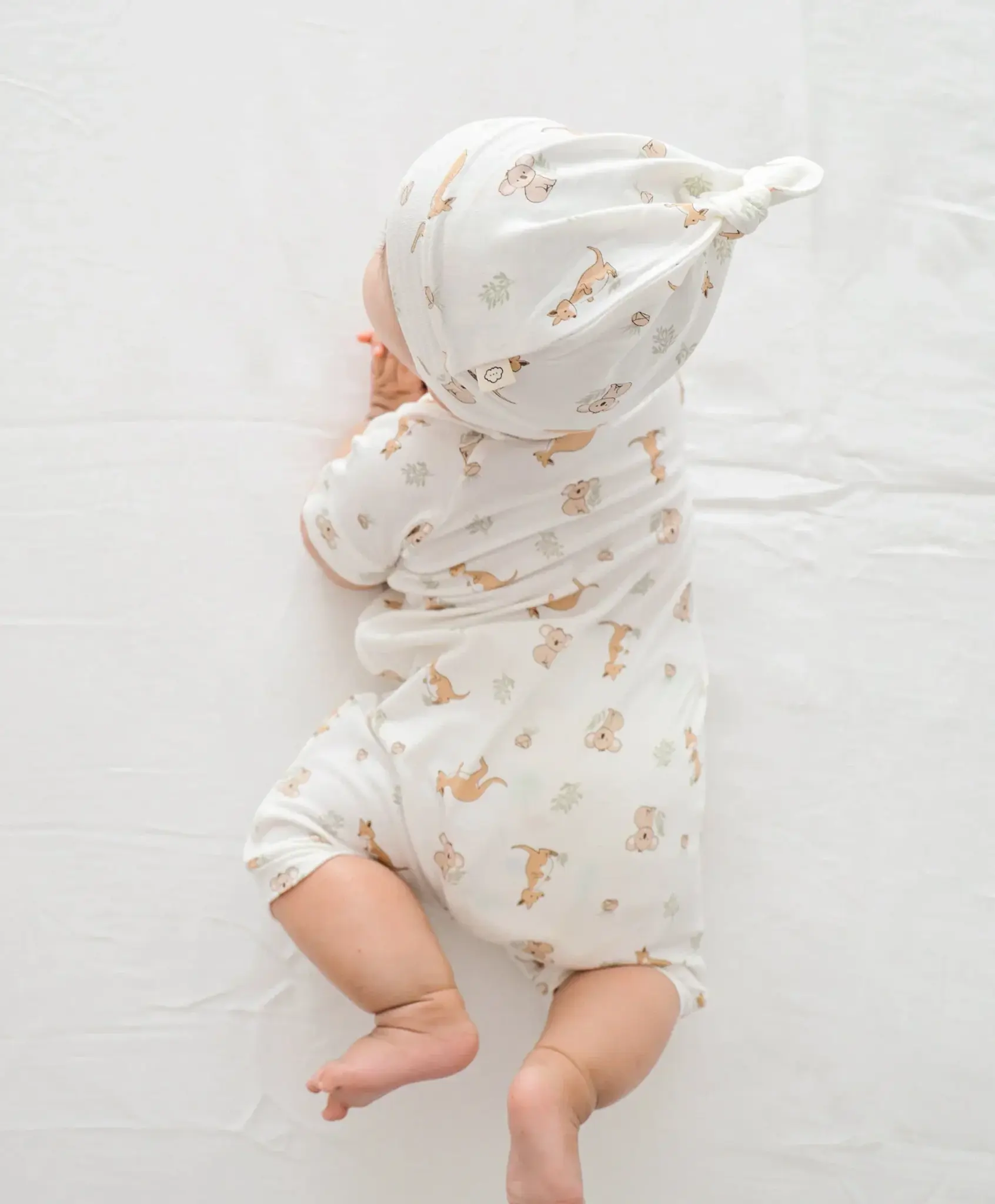 Lummi in Colour Lummi in Colour Bamboo Zip Romper - Kangaroo & Koala