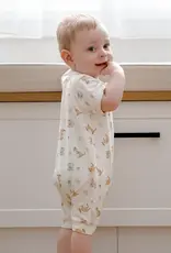 Lummi in Colour Lummi in Colour Bamboo Zip Romper - Kangaroo & Koala