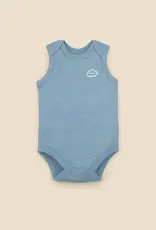 Lummi in Colour Lummi in Colour Organic Cotton Singlet Bodysuit - Heather Blue