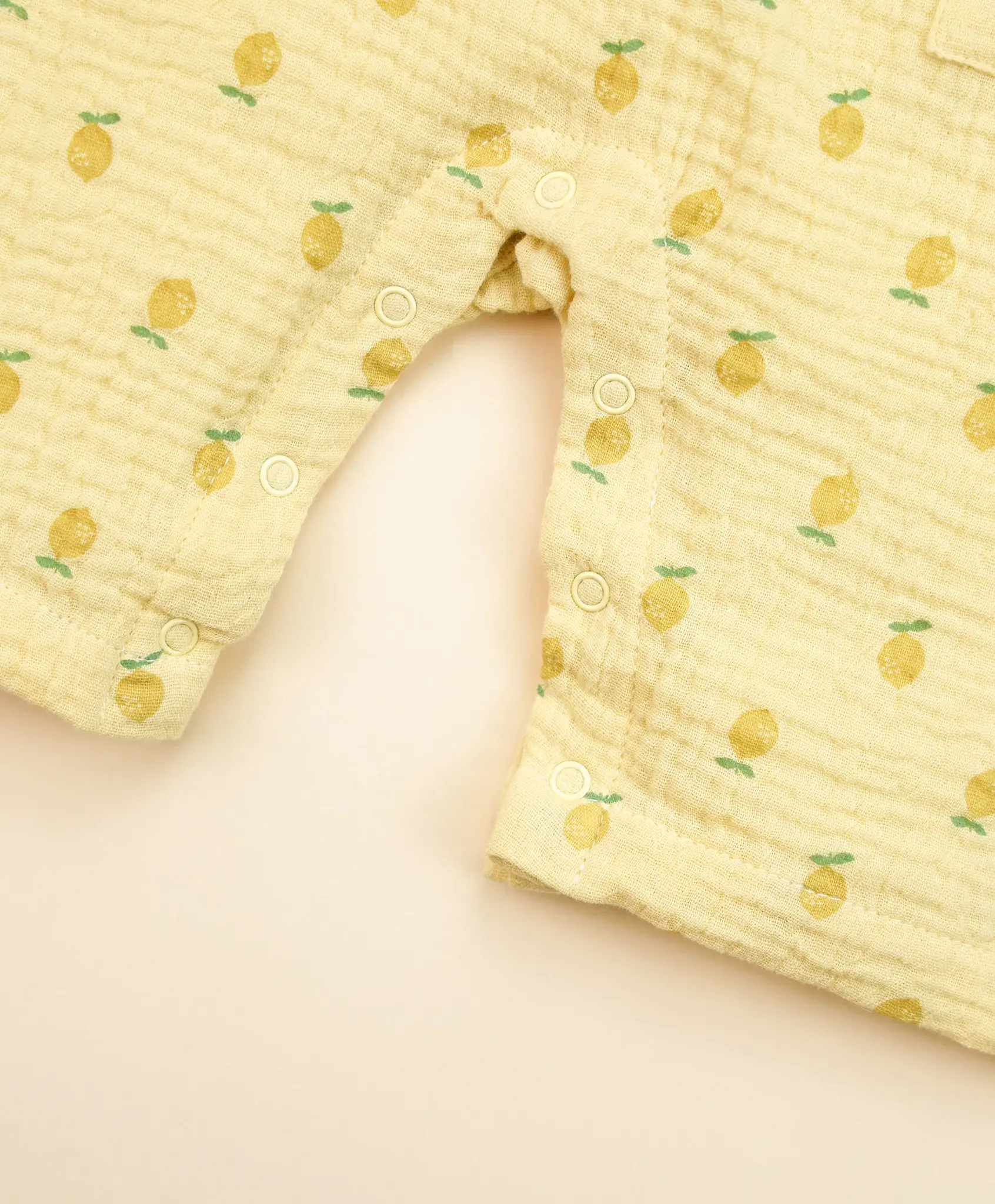 Lummi in Colour Lummi in Colour Organic Cotton Muslin Jumpsuit - Lemons
