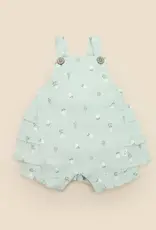 Lummi in Colour Lummi in Colour Organic Cotton Muslin Overall Romper - Daisy Green