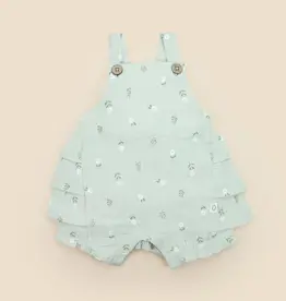Lummi in Colour Lummi in Colour Organic Cotton Muslin Overall Romper - Daisy Green