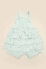 Lummi in Colour Lummi in Colour Organic Cotton Muslin Overall Romper - Daisy Green