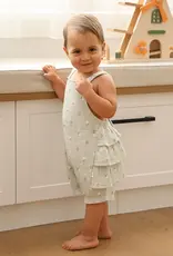 Lummi in Colour Lummi in Colour Organic Cotton Muslin Overall Romper - Daisy Green