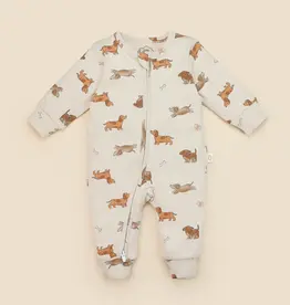 Lummi in Colour Lummi in Colour Organic Cotton Growsuit - Dachshund Dog