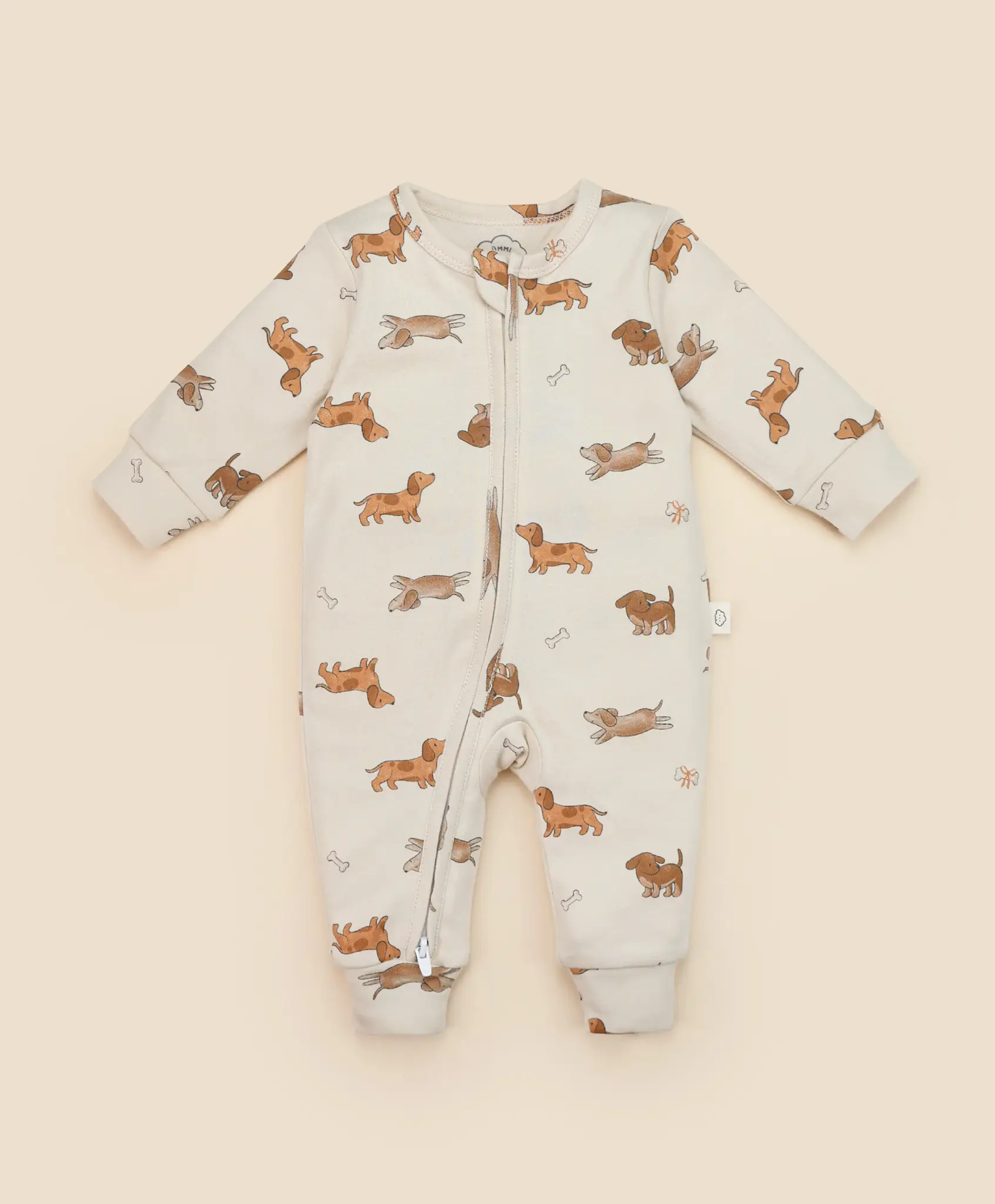 Lummi in Colour Lummi in Colour Organic Cotton Growsuit - Dachshund Dog