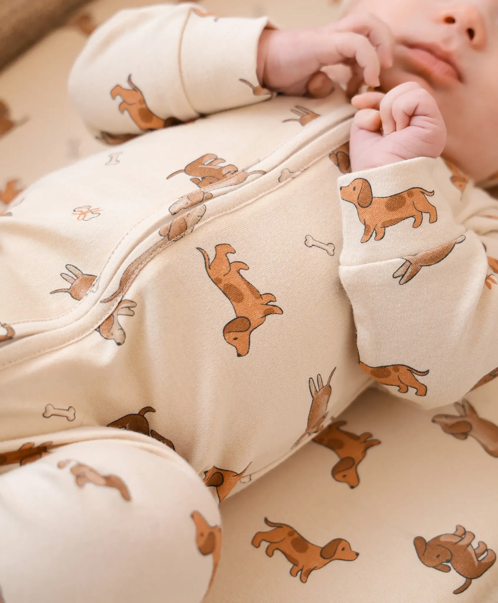 Lummi in Colour Lummi in Colour Organic Cotton Growsuit - Dachshund Dog