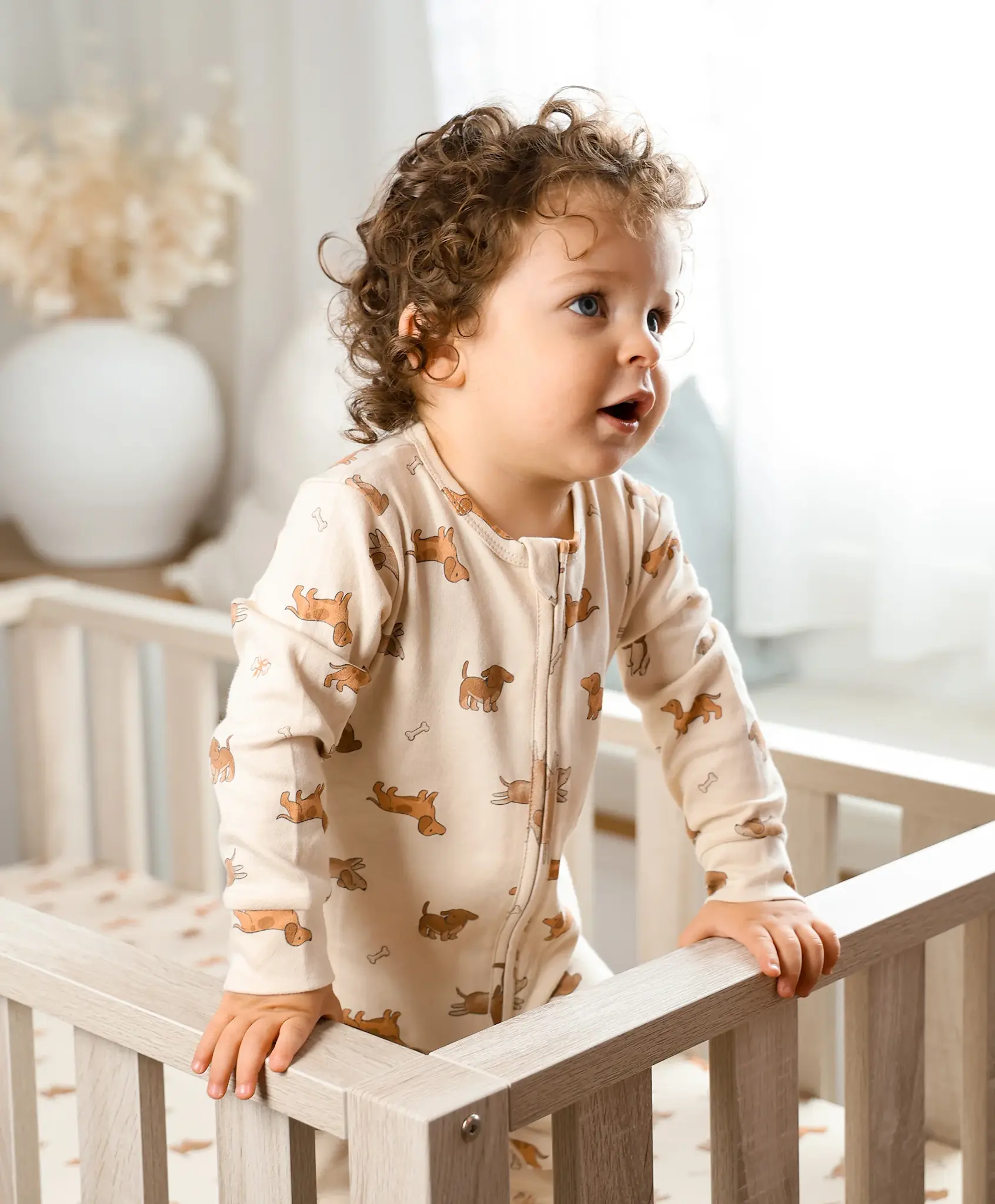 Lummi in Colour Lummi in Colour Organic Cotton Growsuit - Dachshund Dog