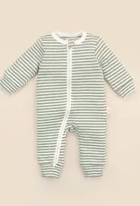 Lummi in Colour Lummi in Colour Organic Cotton Growsuit - Forest Green Stripes