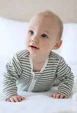 Lummi in Colour Lummi in Colour Organic Cotton Growsuit - Forest Green Stripes