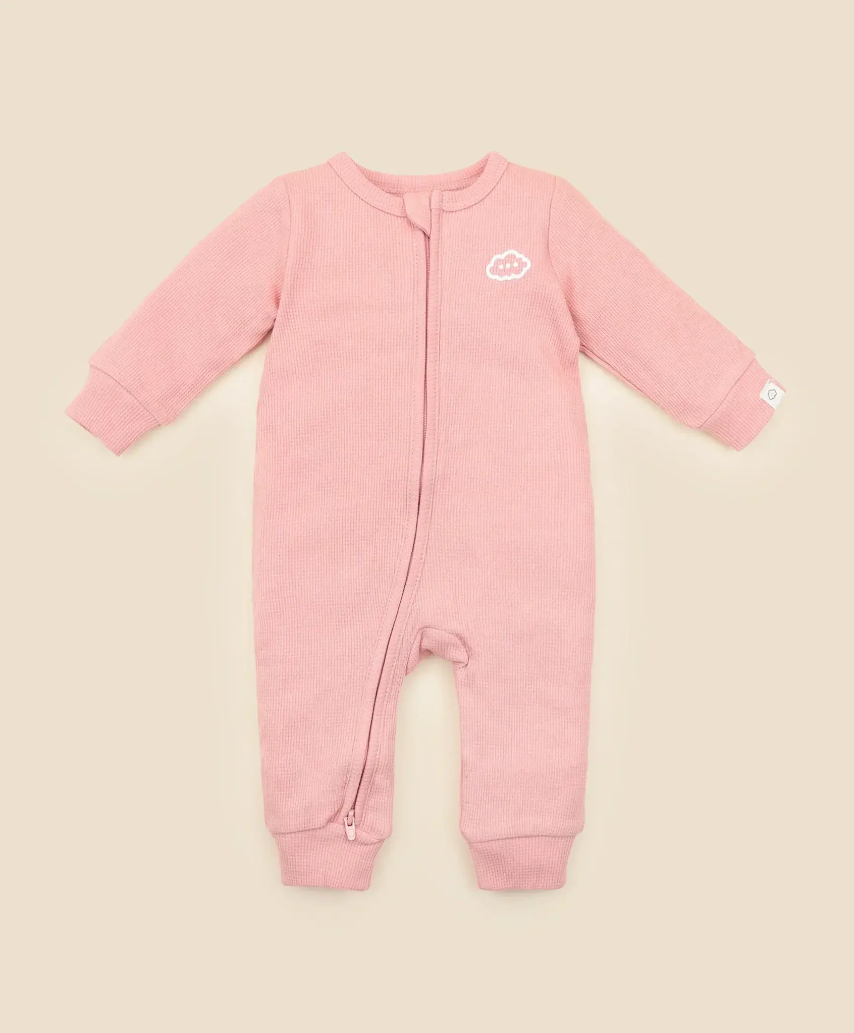 Lummi in Colour Lummi in Colour Organic Cotton Organic Cotton Waffle Growsuit - Blush Pink