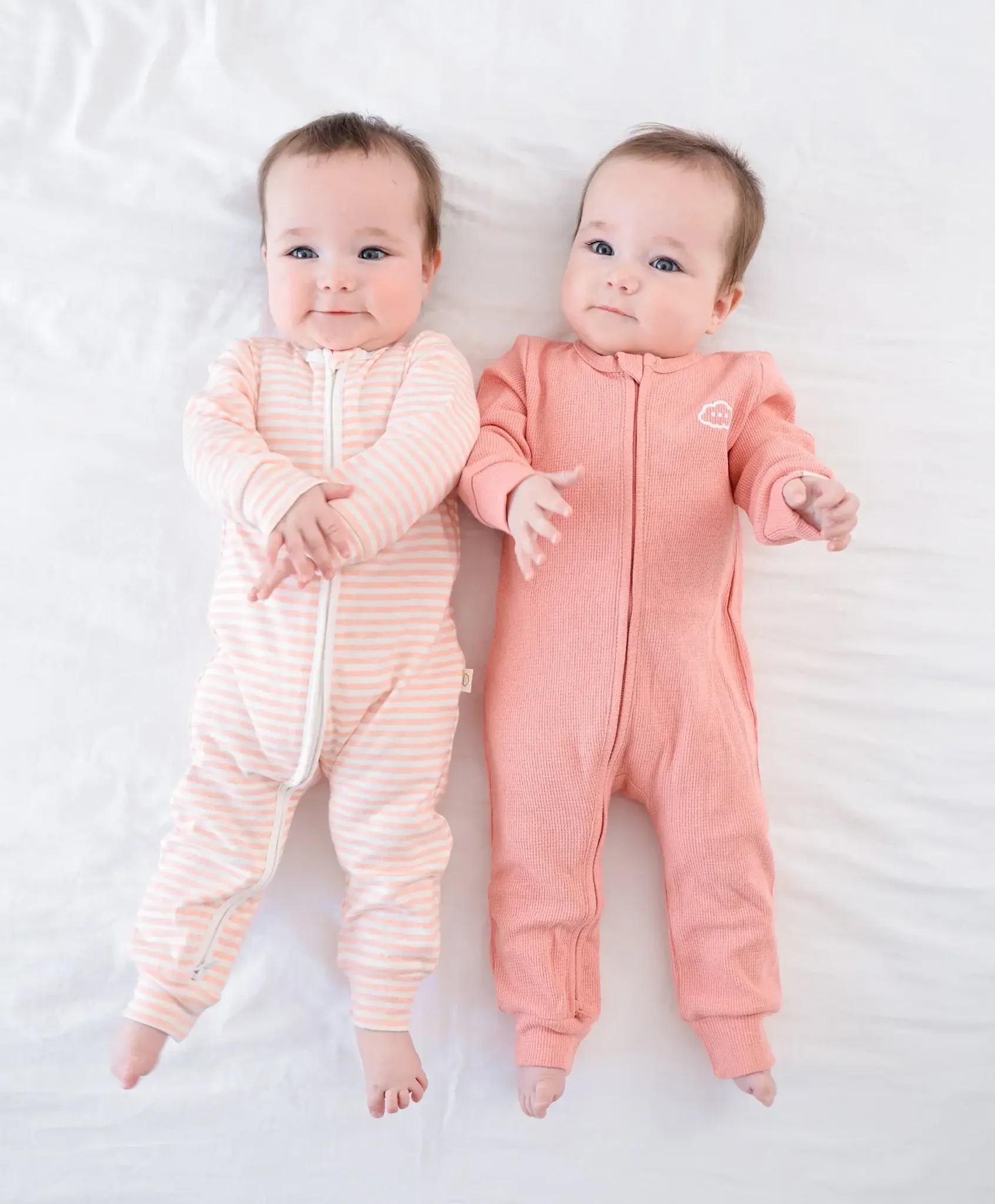 Lummi in Colour Lummi in Colour Organic Cotton Organic Cotton Waffle Growsuit - Blush Pink