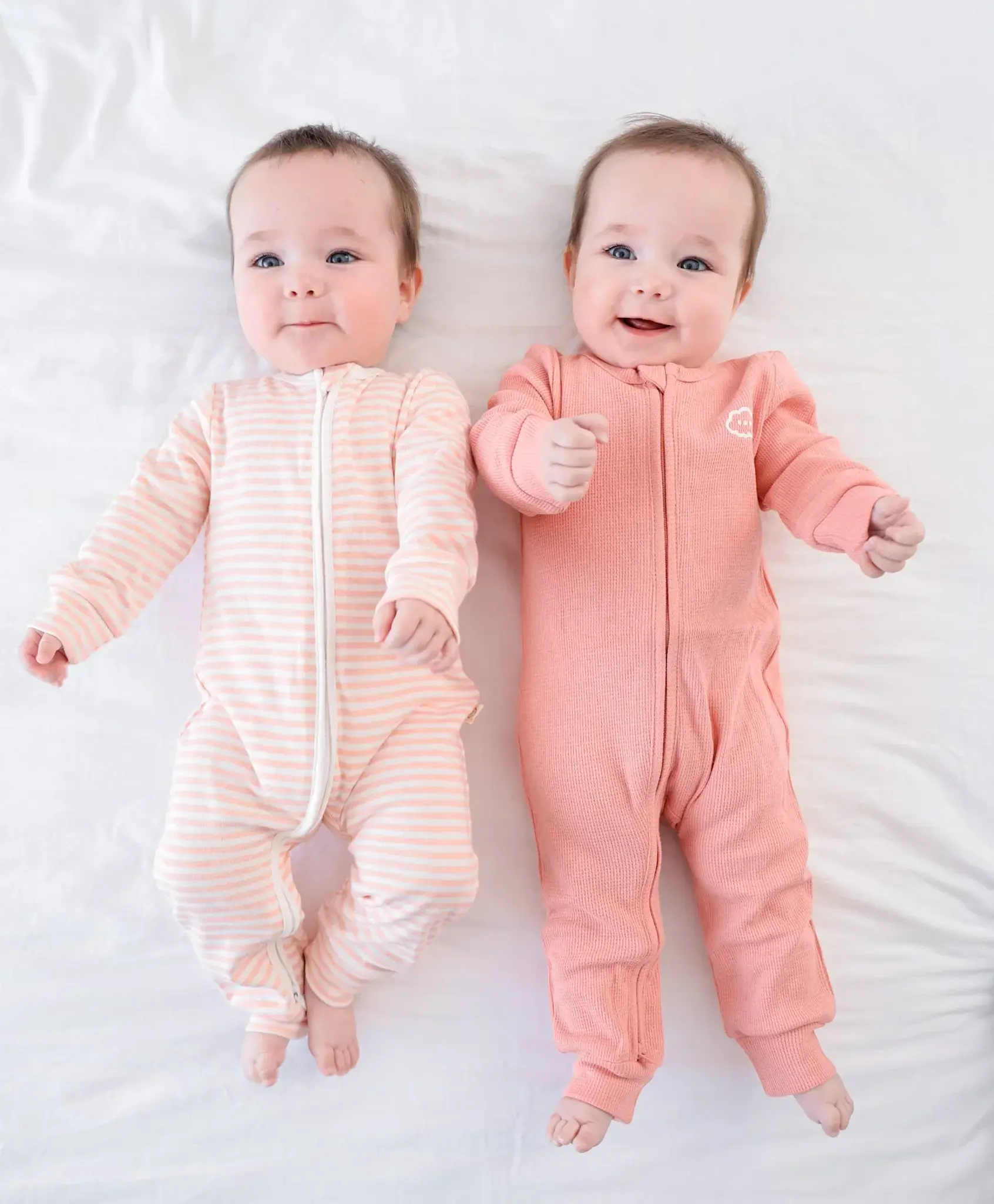 Lummi in Colour Lummi in Colour Organic Cotton Organic Cotton Waffle Growsuit - Blush Pink