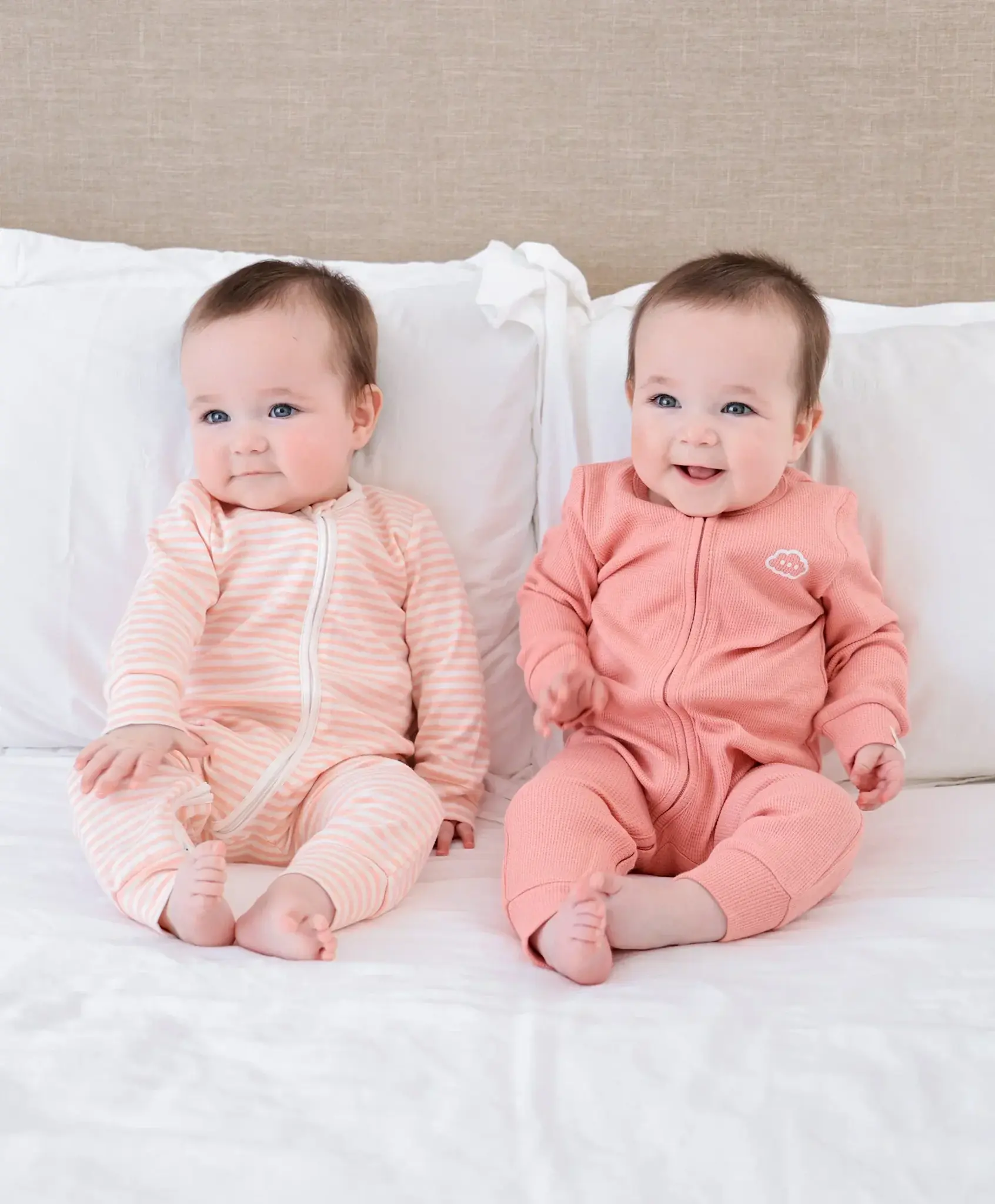 Lummi in Colour Lummi in Colour Organic Cotton Organic Cotton Waffle Growsuit - Blush Pink