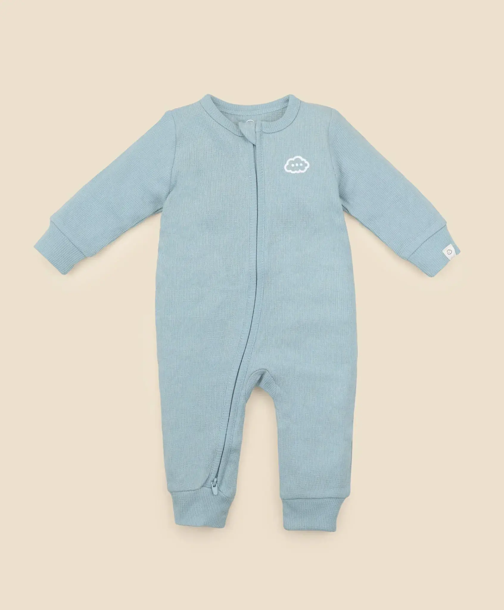 Lummi in Colour Lummi in Colour Organic Cotton Organic Cotton Waffle Growsuit - Dusk Blue