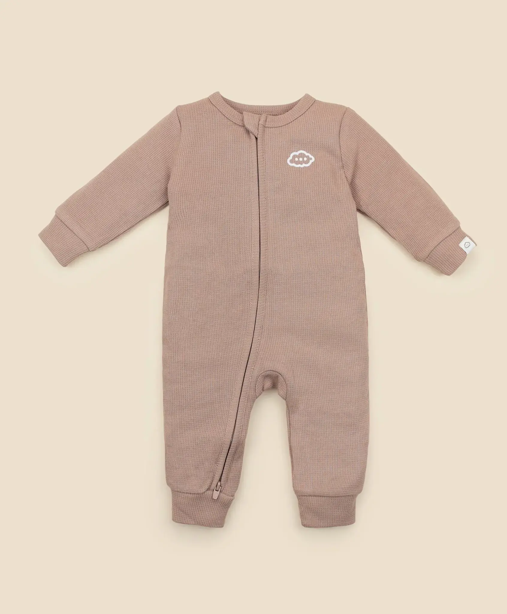 Lummi in Colour Lummi in Colour Organic Cotton Organic Cotton Waffle Growsuit - Mocha