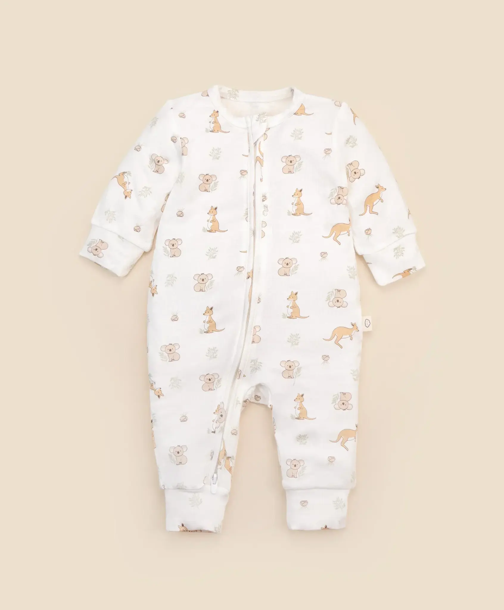 Lummi in Colour Lummi in Colour Bamboo Growsuit - Kangaroo & Koala