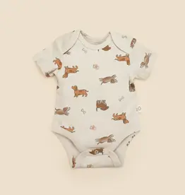 Lummi in Colour Lummi in Colour Organic Cotton Short Sleeve Bodysuit - Dachshunds