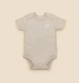 Lummi in Colour Lummi in Colour Organic Cotton Short Sleeve Bodysuit - Heather Oat