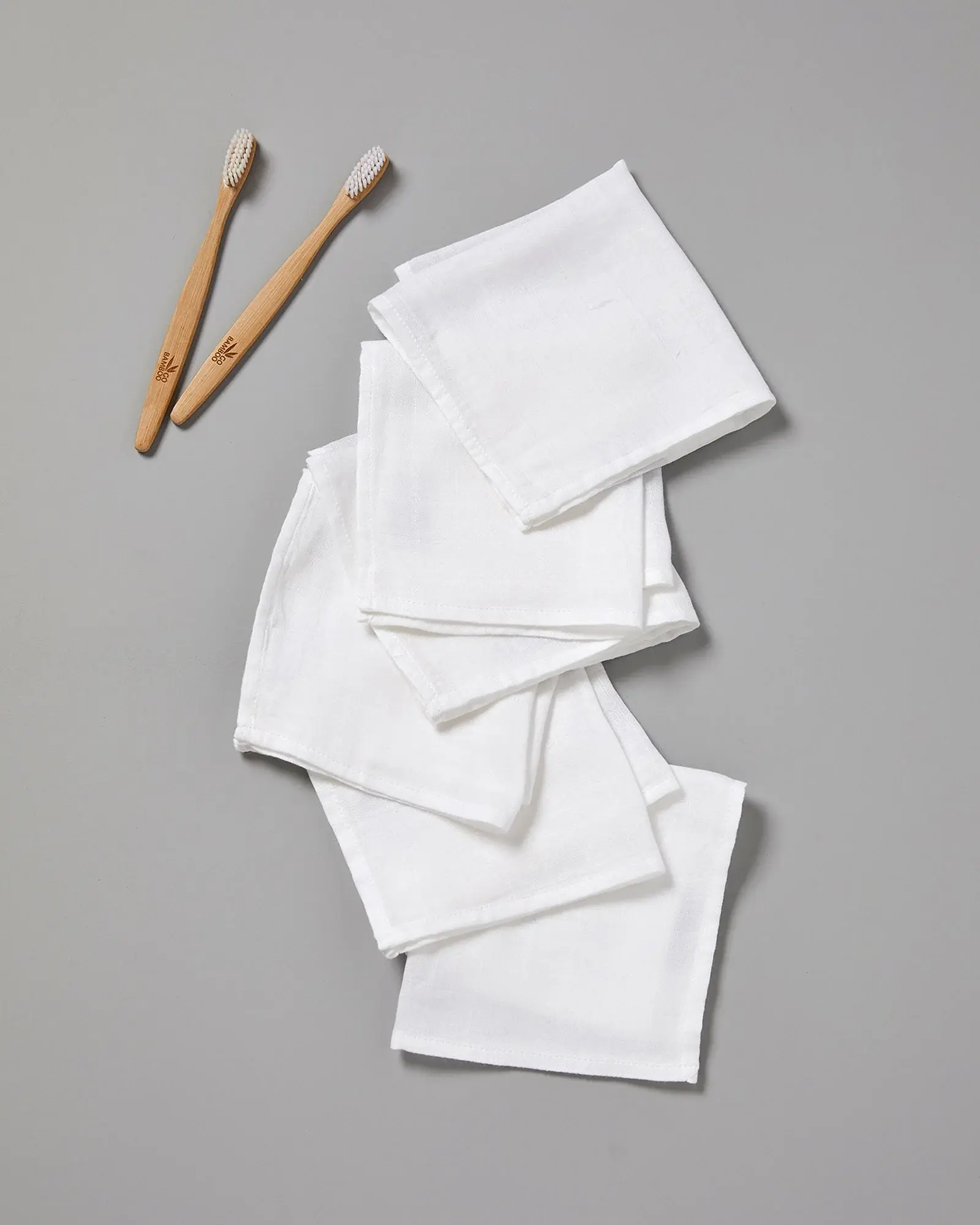 Little Bamboo Little Bamboo Muslin Washers 6Pk