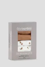 Little Bamboo Little Bamboo Muslin Washers 6Pk