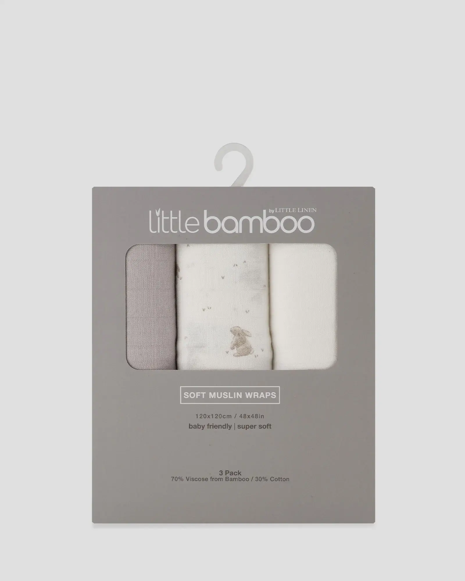 Little Bamboo Little Bamboo Muslin Wraps - 3 Pack