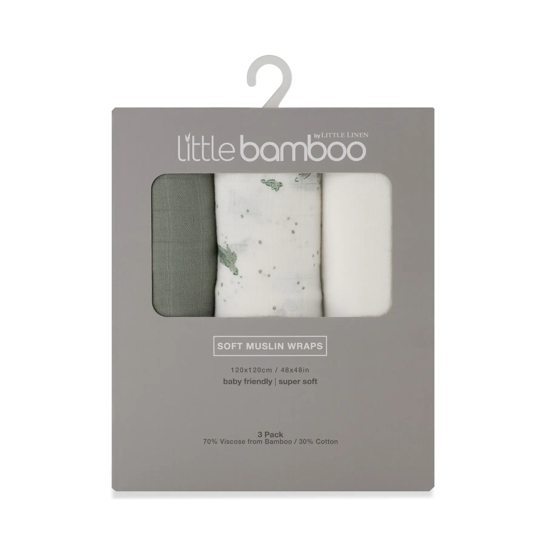 Little Bamboo Little Bamboo Muslin Wraps - 3 Pack