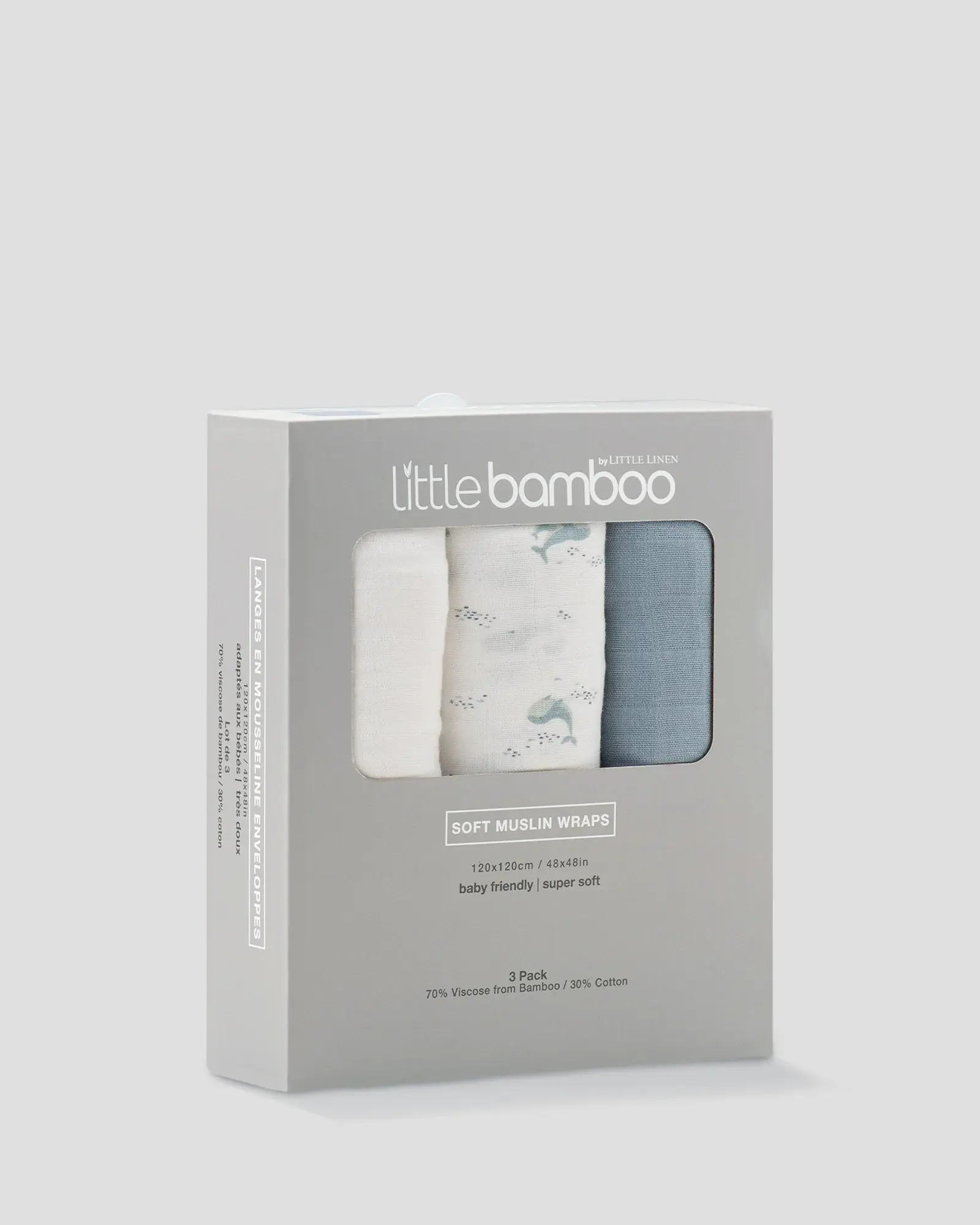 Little Bamboo Little Bamboo Muslin Wraps - 3 Pack