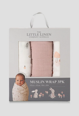Little Linen Little Linen Muslin Wraps 3PK