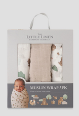 Little Linen Little Linen Muslin Wraps 3PK