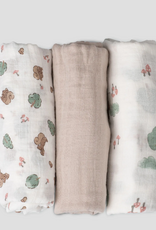 Little Linen Little Linen Muslin Wraps 3PK