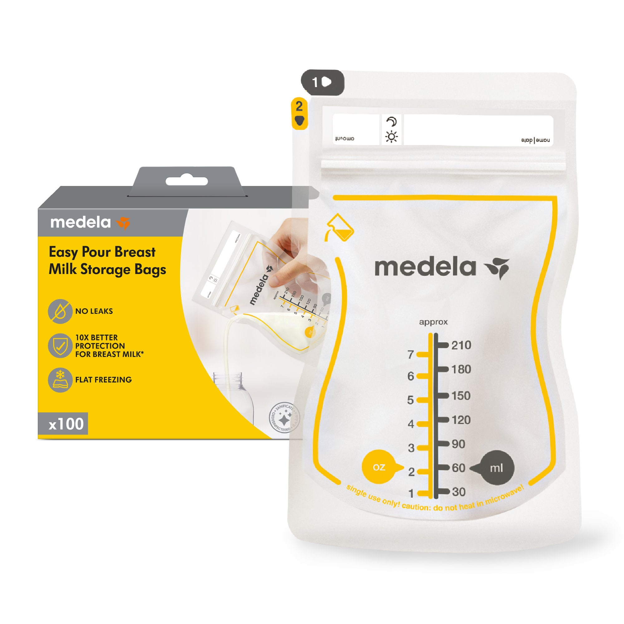 Medela Medela Easy Pour Breast Milk Storage Bags 100 pcs