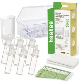 Haakaa Haakaa Silicone Colostrum Collector Sets (pre-sterilised) 6 x 4ml Collectors + 1 x 30ml Feeding Cup