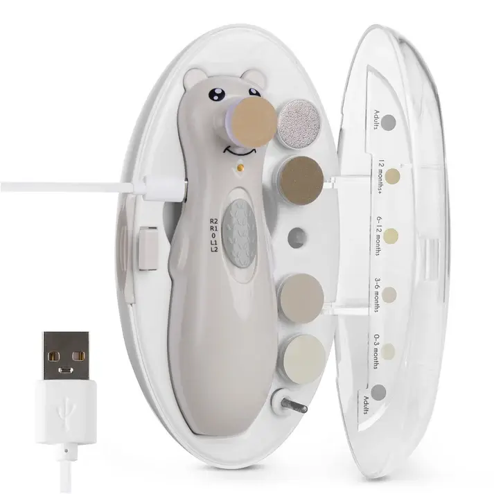 Haakaa Haakaa Happii Bear Nail Care Set Pebble