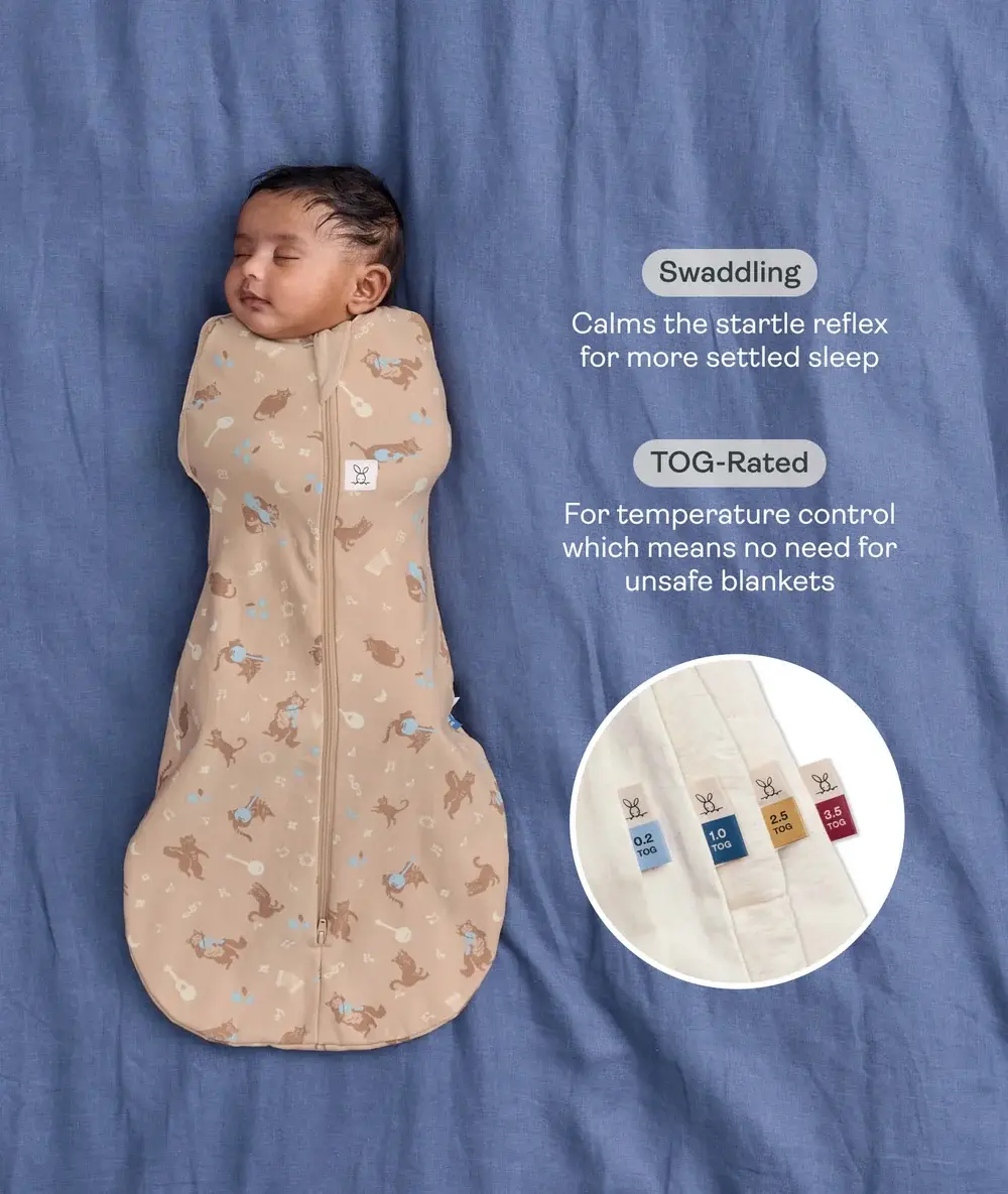 ErgoBaby ErgoPouch Cocoon Swaddle Bag 1.0 Tog Melody