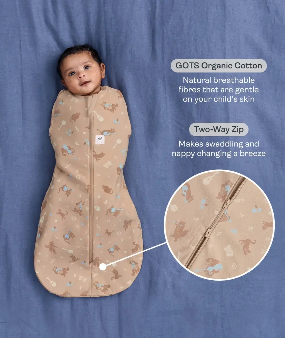 ErgoBaby ErgoPouch Cocoon Swaddle Bag 1.0 Tog Melody