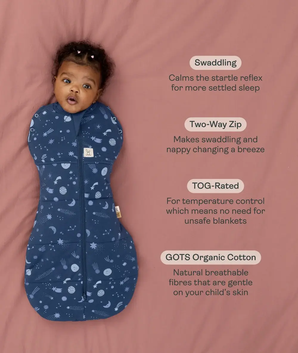 ErgoPouch ErgoPouch Cocoon Swaddle Bag 3.5 TOG Ink