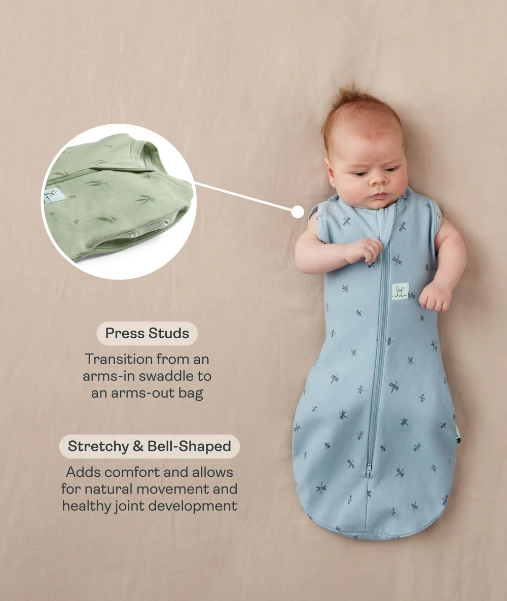 ErgoPouch ErgoPouch Cocoon Swaddle Bag 0.2 Tog Dragonflies