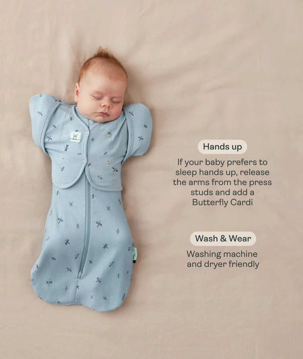 ErgoPouch ErgoPouch Cocoon Swaddle Bag 0.2 Tog Dragonflies