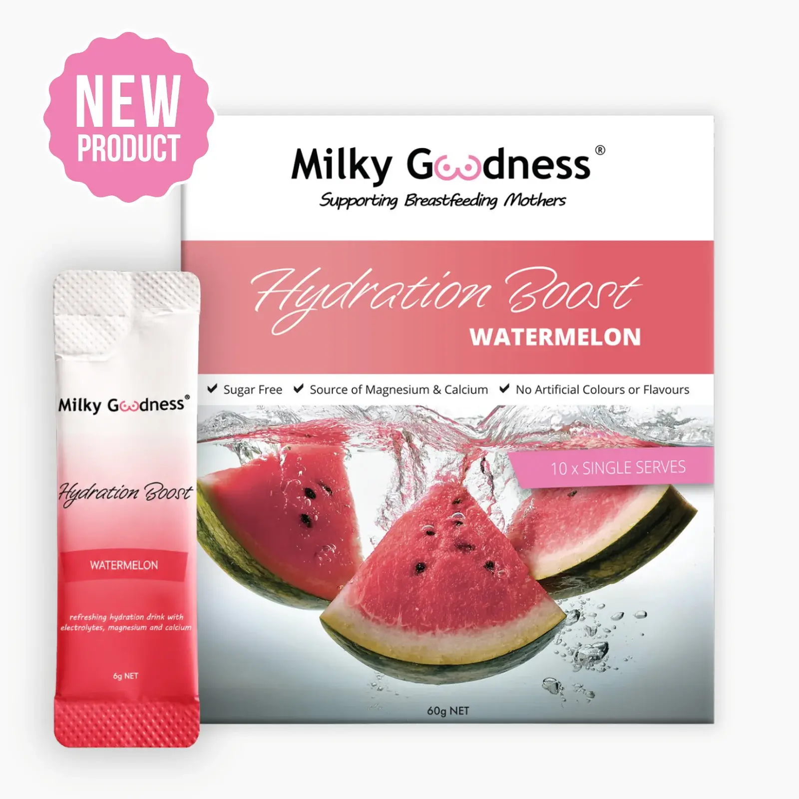 Milky Goodness Milky Goodness Watermelon Hydration Boost | 10 Single Serves