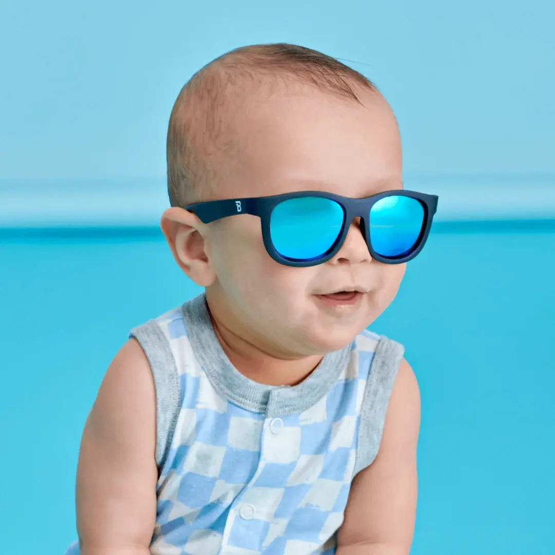 Babiators Babiators Polarised Navigators - Jet Black/Cobalt Lenses