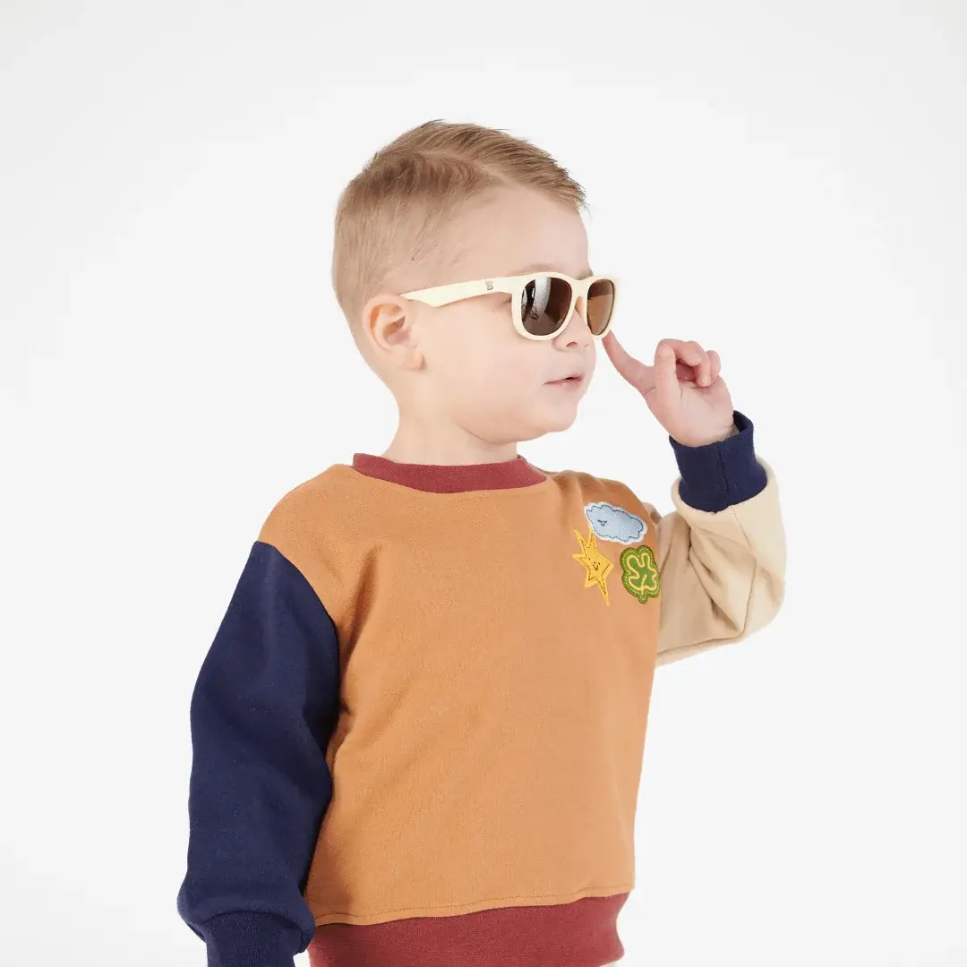 Babiators Babiators Original Navigators - Sweet Cream/Amber Lenses